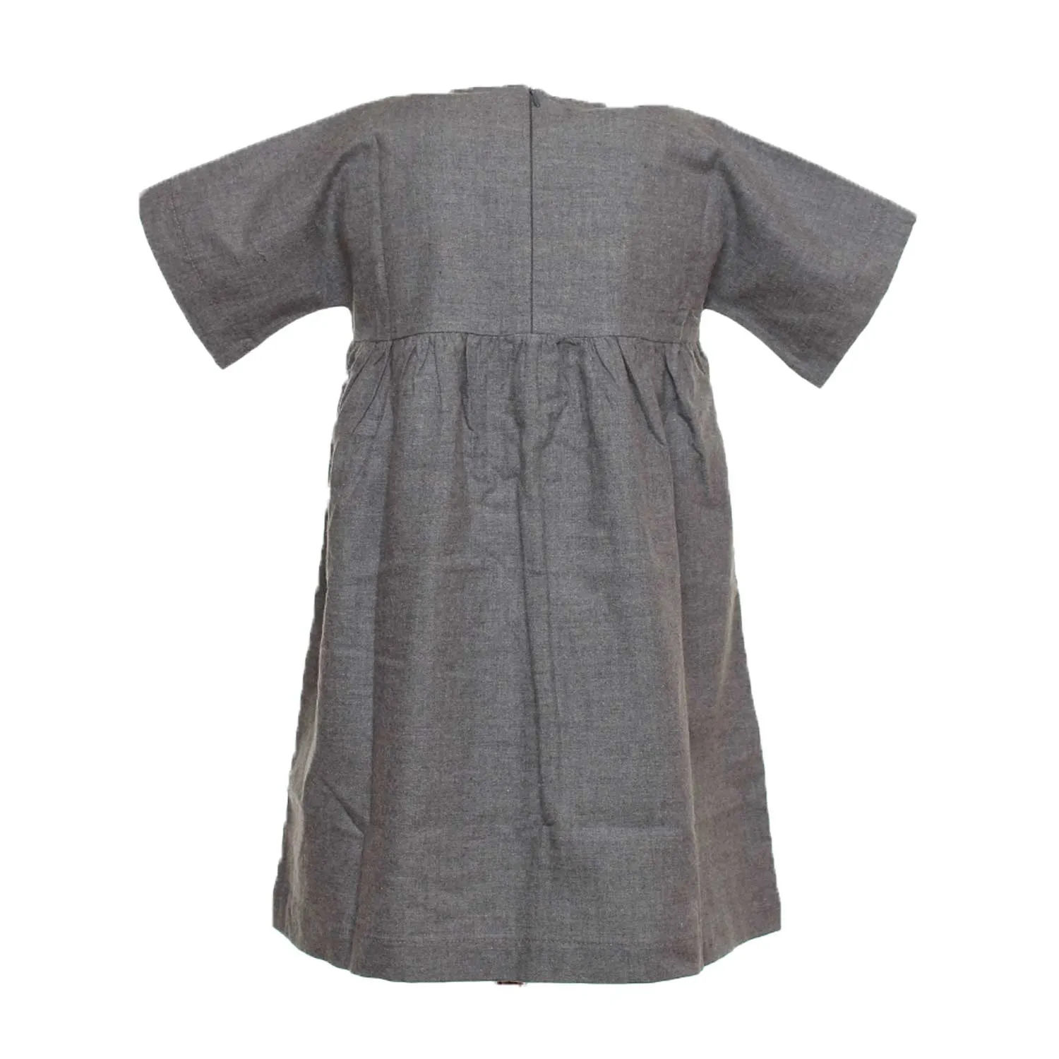Abito Bambina Grigio Con Strass