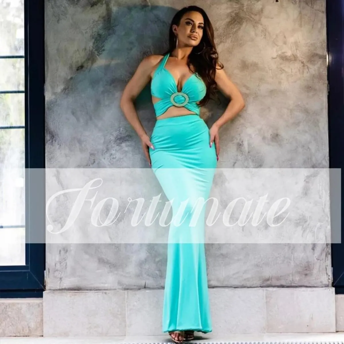 Abito Quinceanera blu in pizzo a sirena Una linea senza spalline Scollo a V profondo Cocktail Party Abito da sera per donna Cu