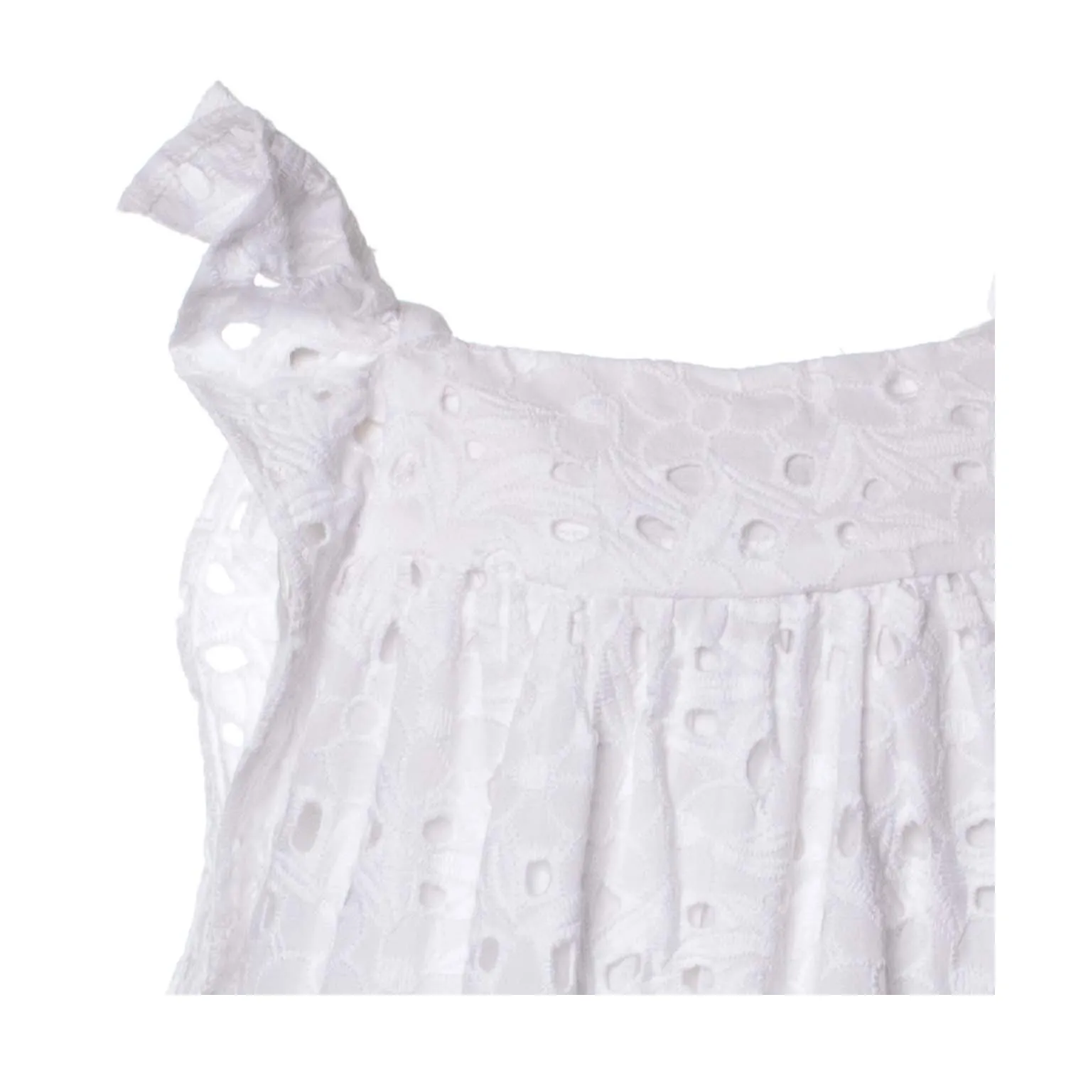 Abito Sangallo Bianco Bimba Bebè