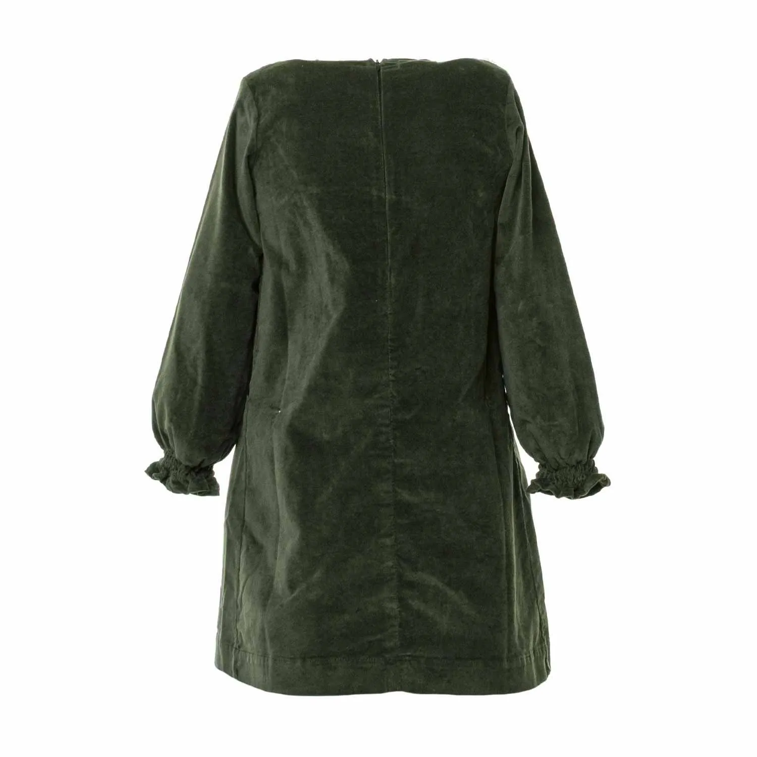 Abito Verde Con Merletto Bambina