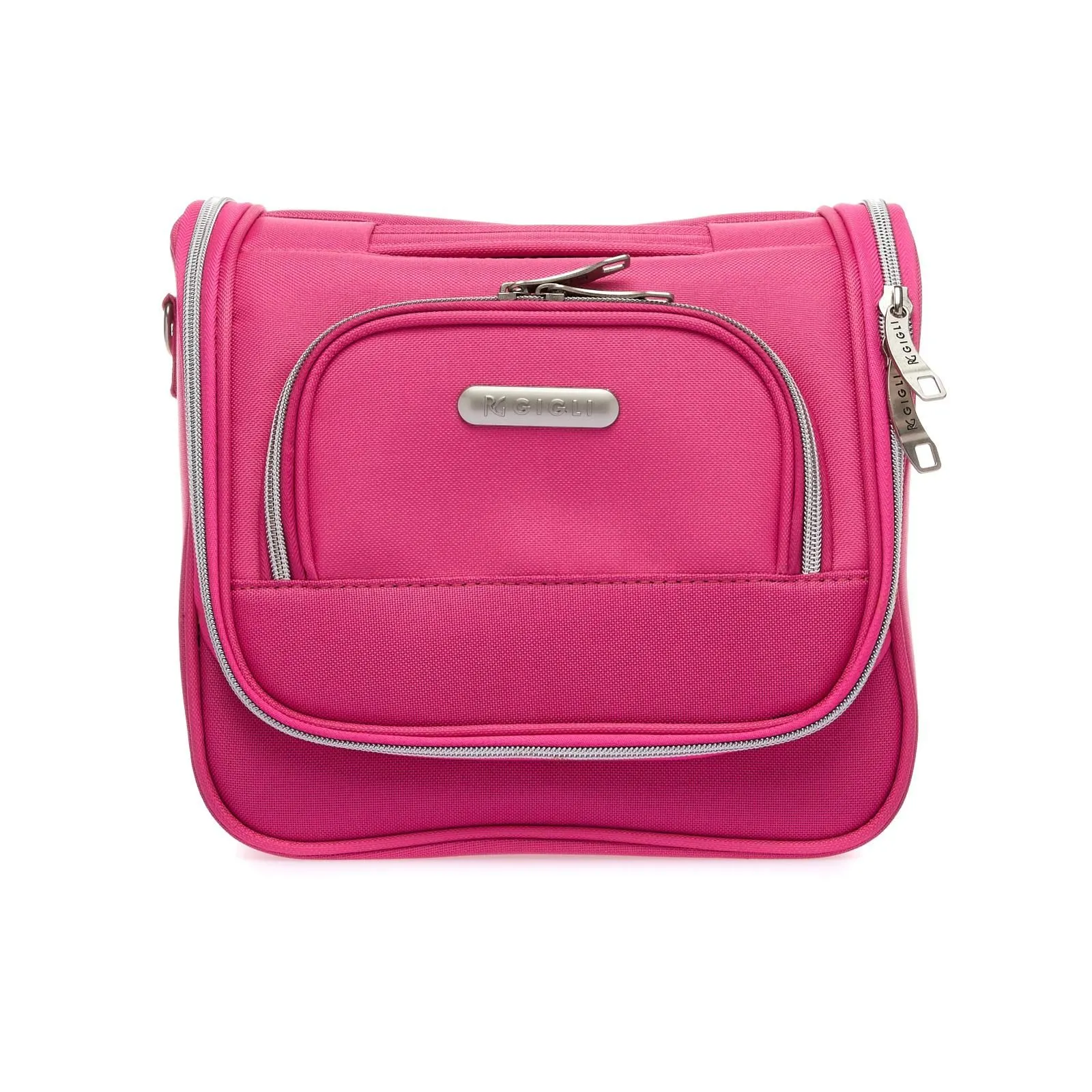 Beauty case fucsia misura media con zip