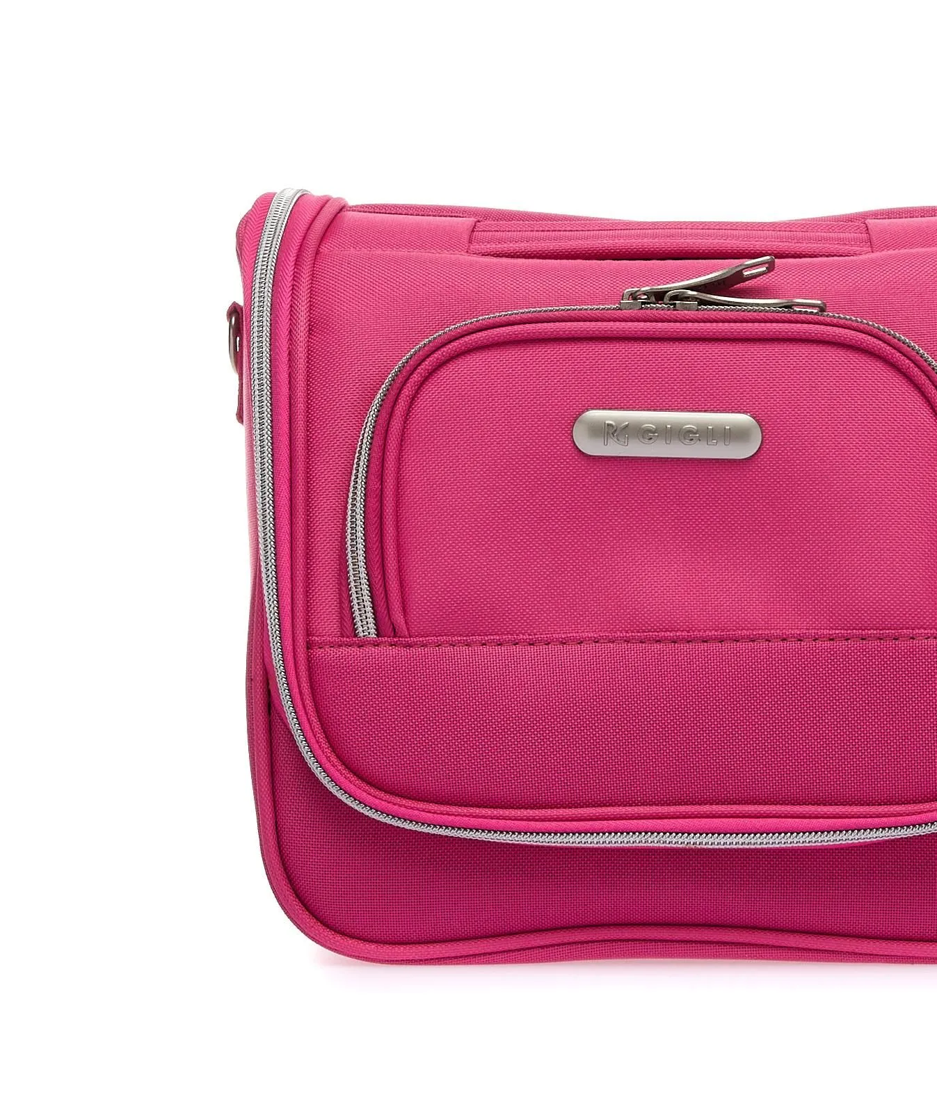 Beauty case fucsia misura media con zip