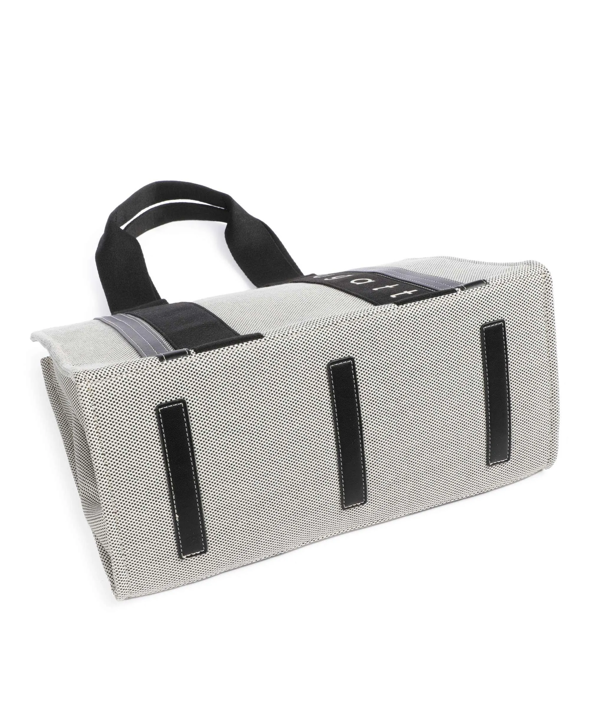  Bugatti Ambra Borsa shopper tela nero/bianco  