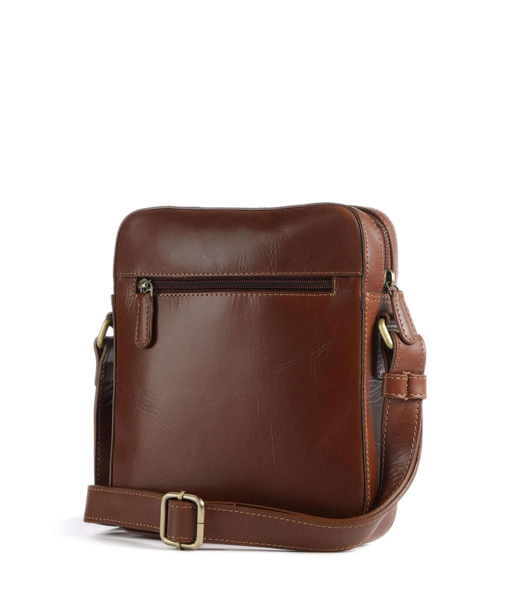  Bugatti Remo Borsa a tracolla pelle di vacchetta finemente grana cognac  