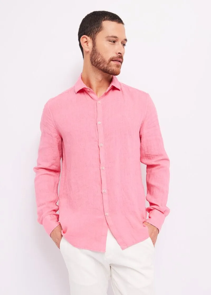 Camicia in lino e cotone