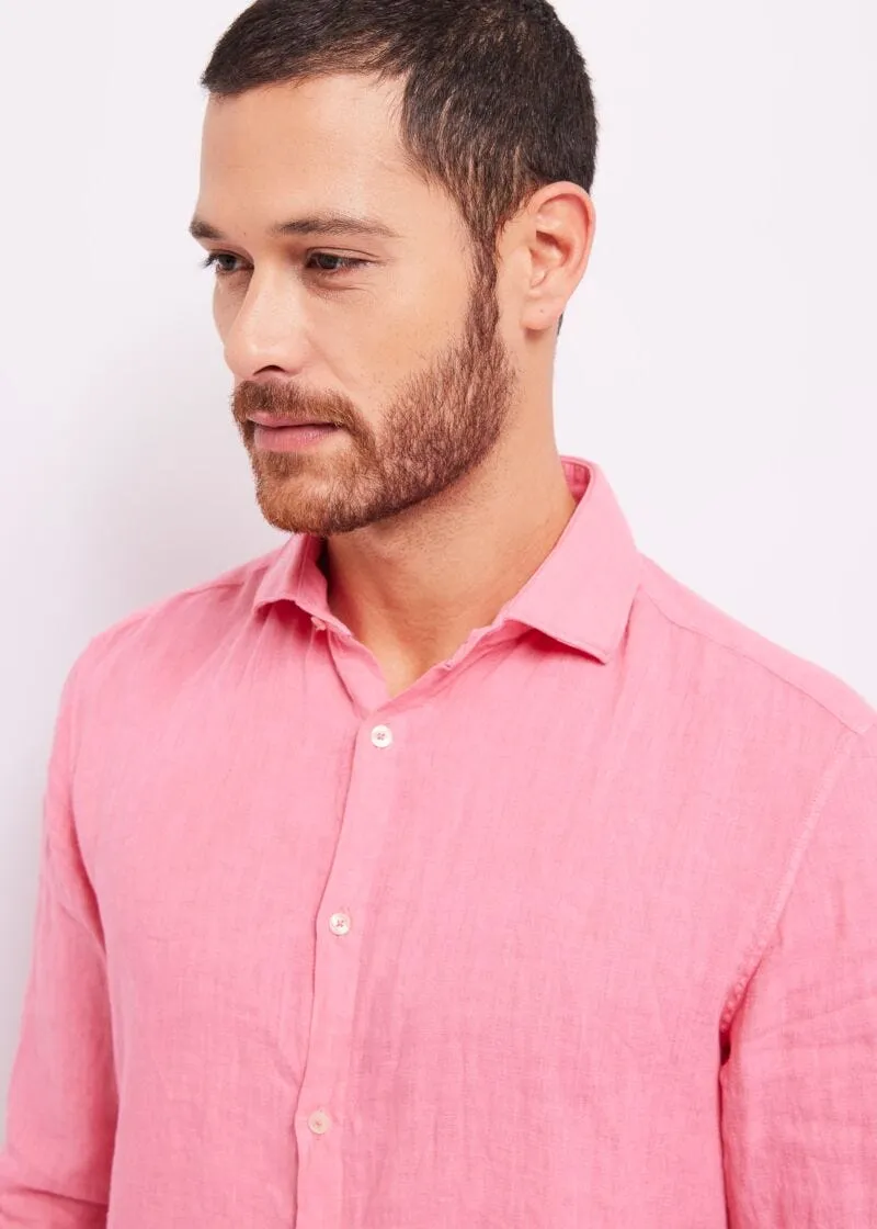 Camicia in lino e cotone