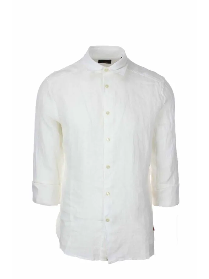 Camicia in lino manica lunga