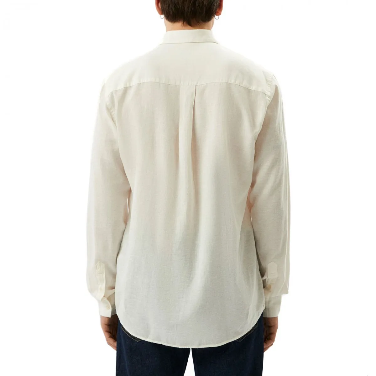 Camicia In Lino Regular Fit Longlinen