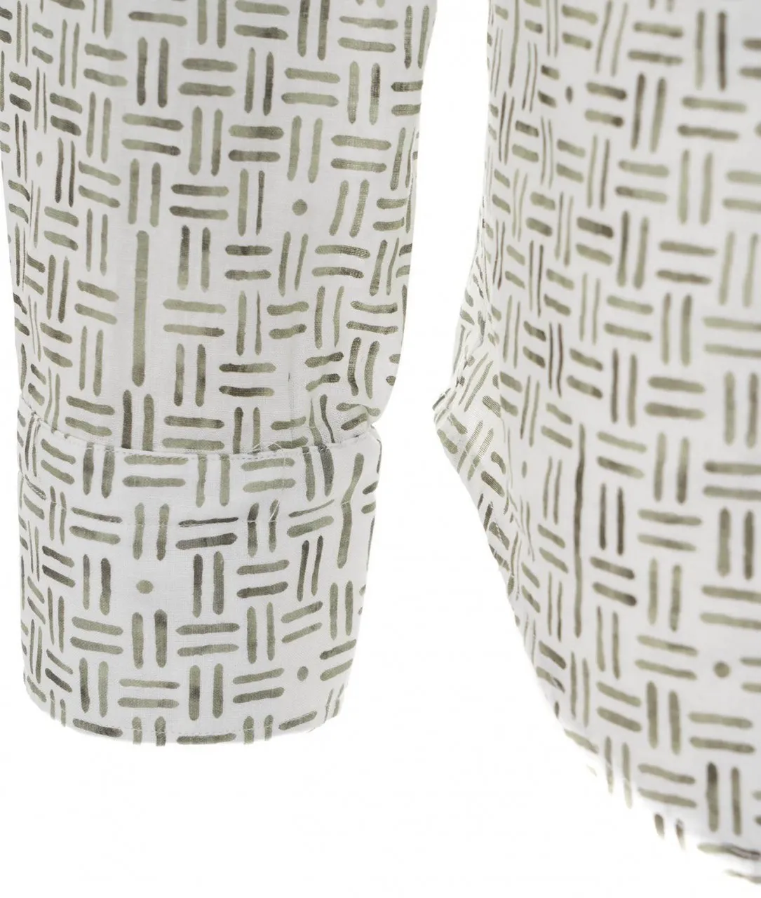 Camicia Simo in lino bianco bianco