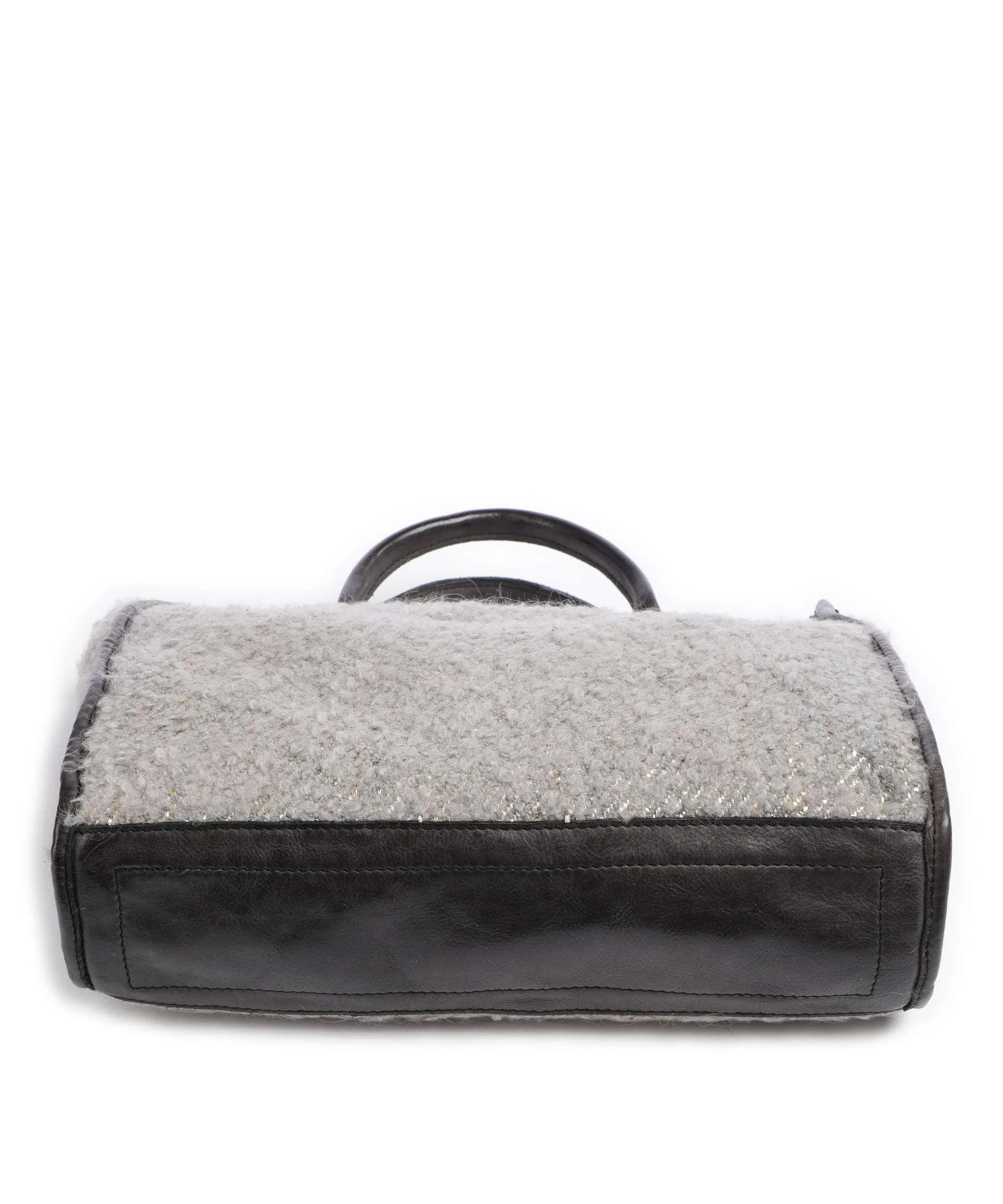  Campomaggi Borsa a mano eco-pelliccia, pelle di vacchetta finemente grana taupe  