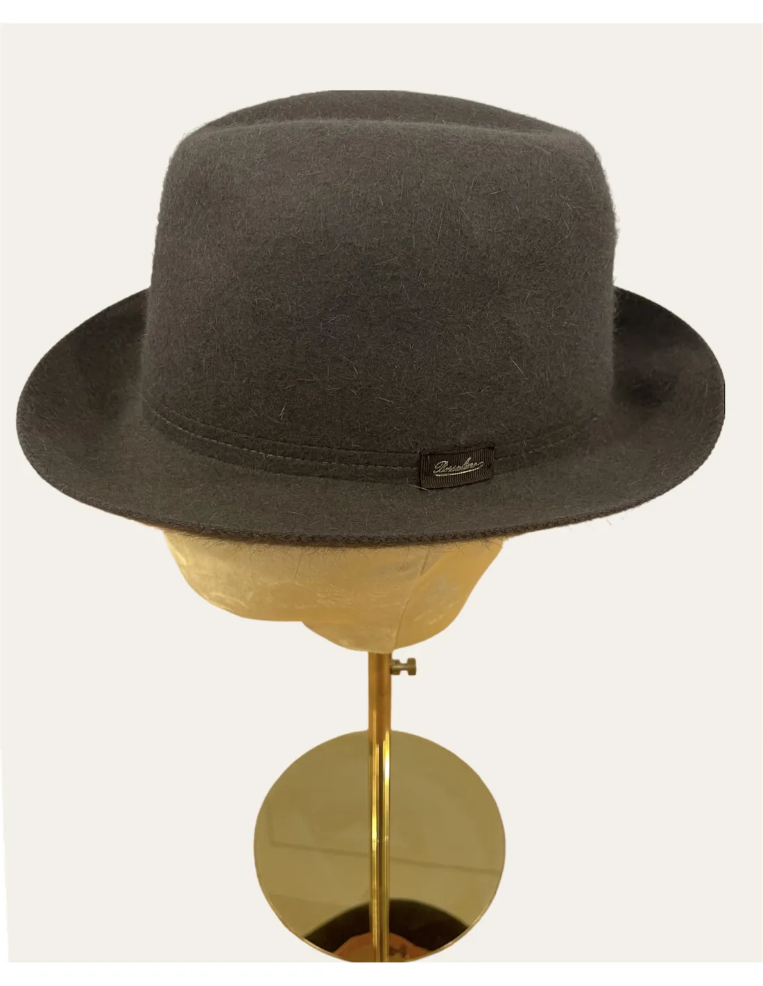 Cappello Borsalino Traveller Tesa Media - Fango