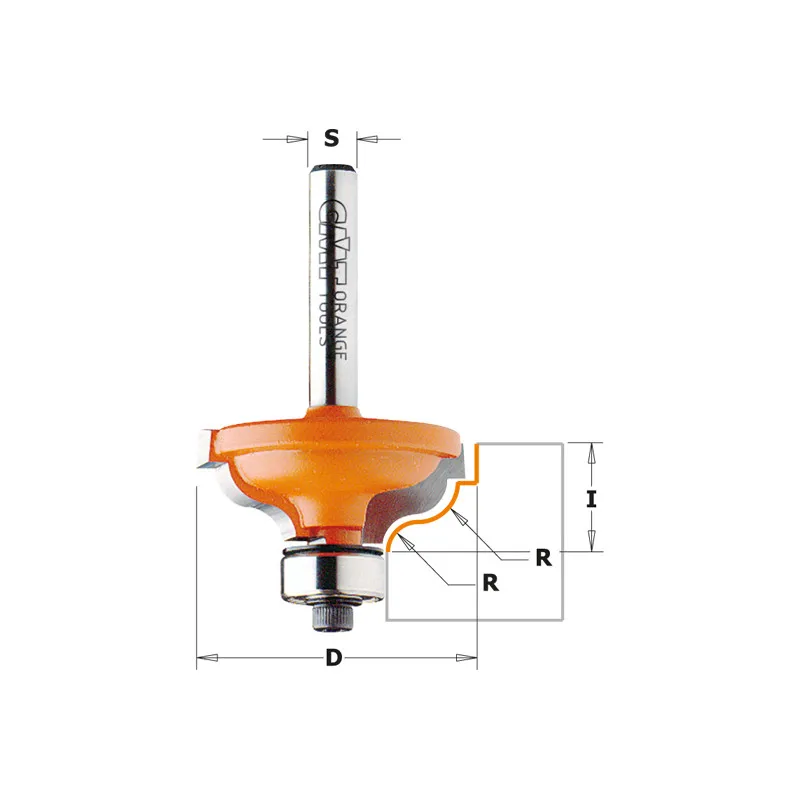 CMT Fresa Profilata con Cuscinetto R4,8 | 946.325.11