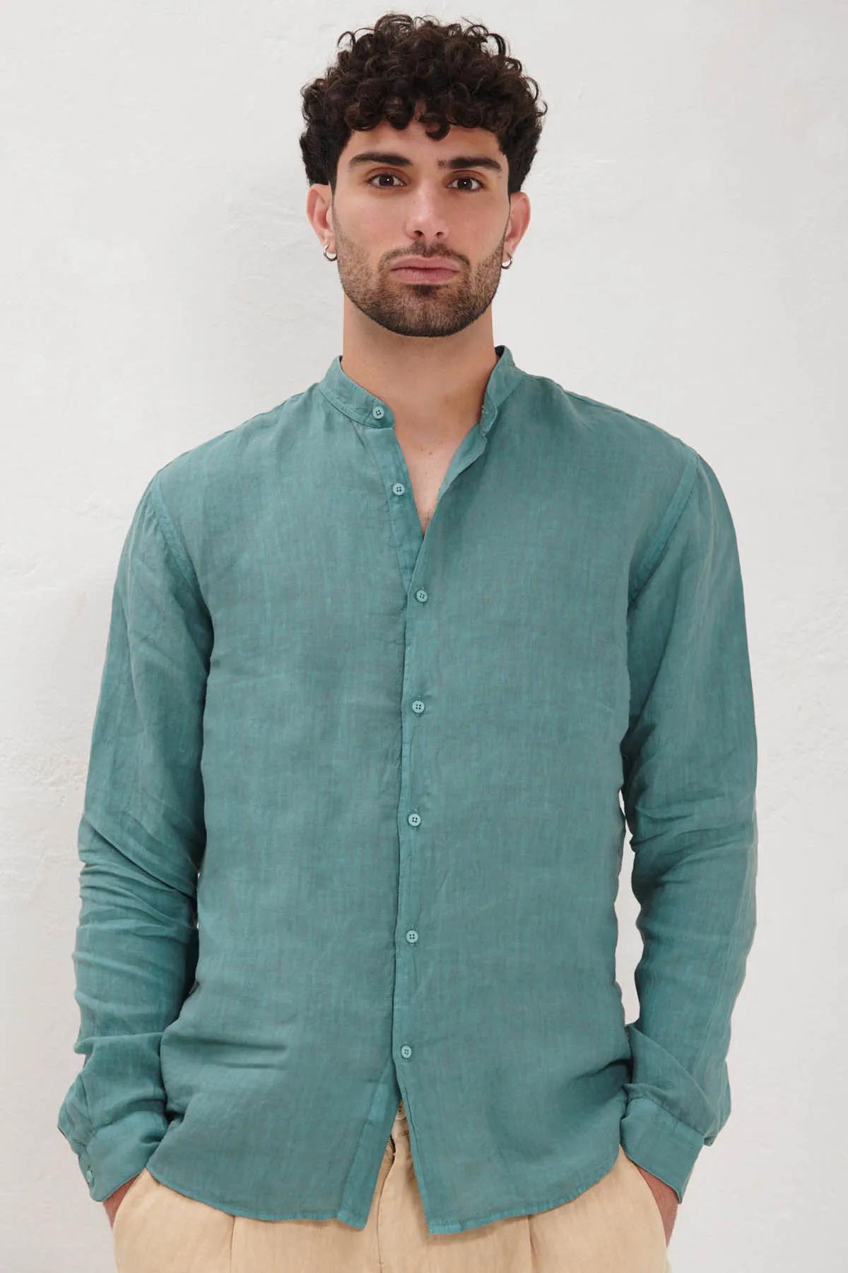 Costumein Camicia a coreana in lino