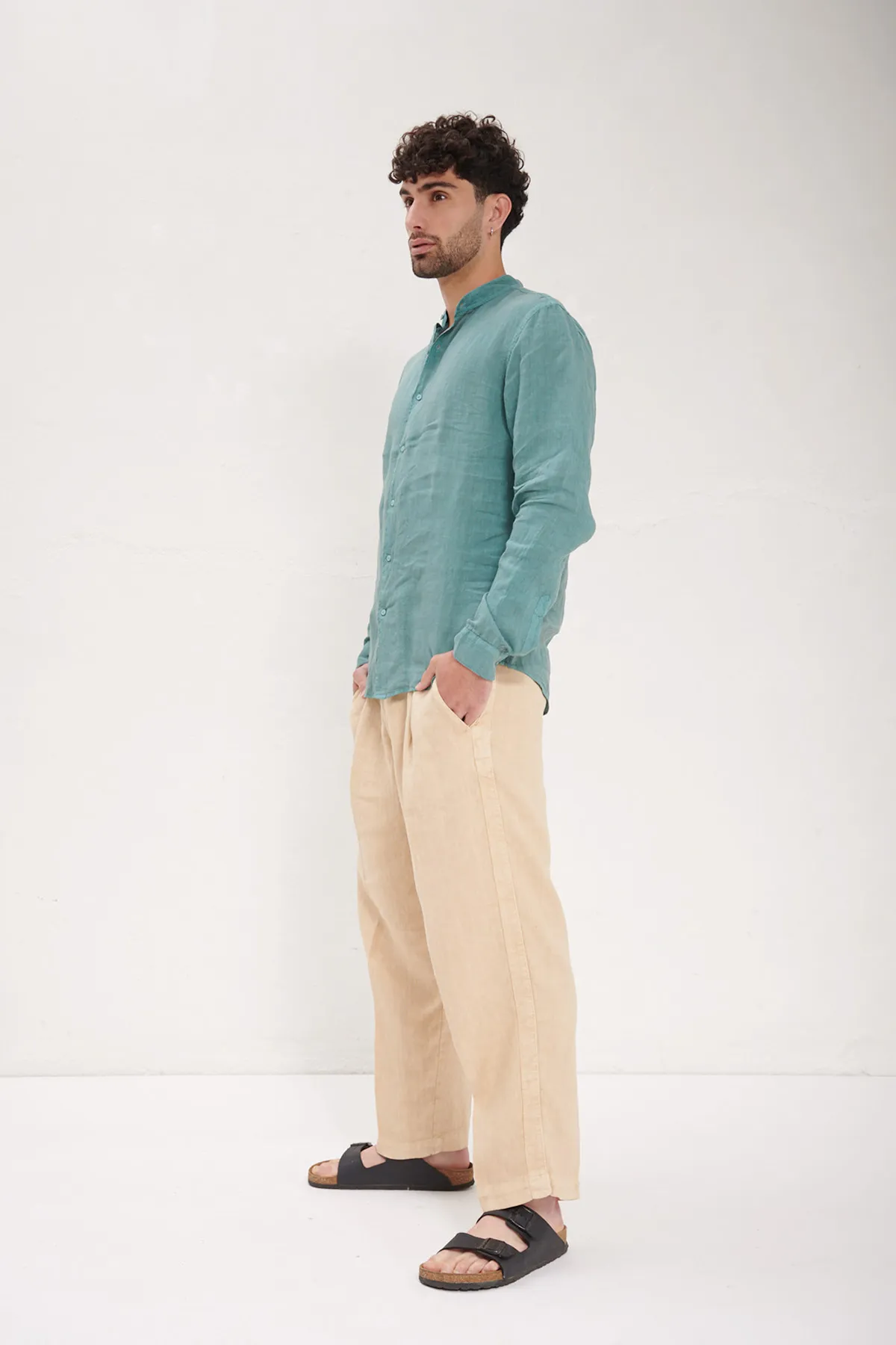 Costumein Camicia a coreana in lino