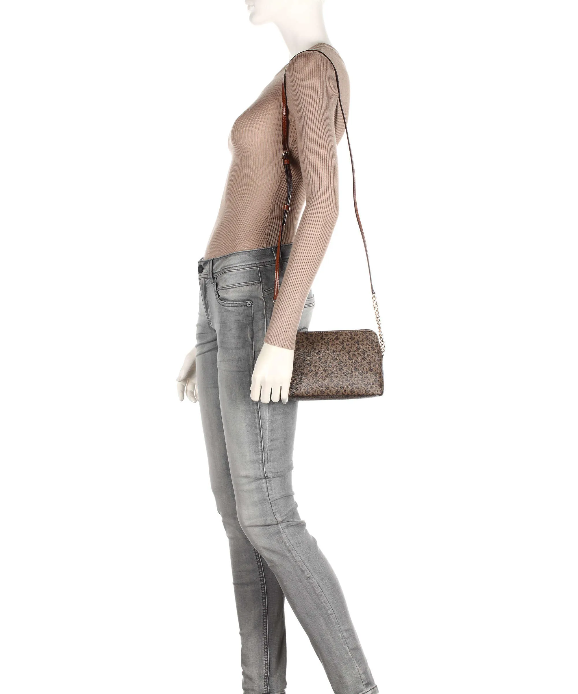  DKNY Bryant Borsa a tracolla pelle sintetica caramello  