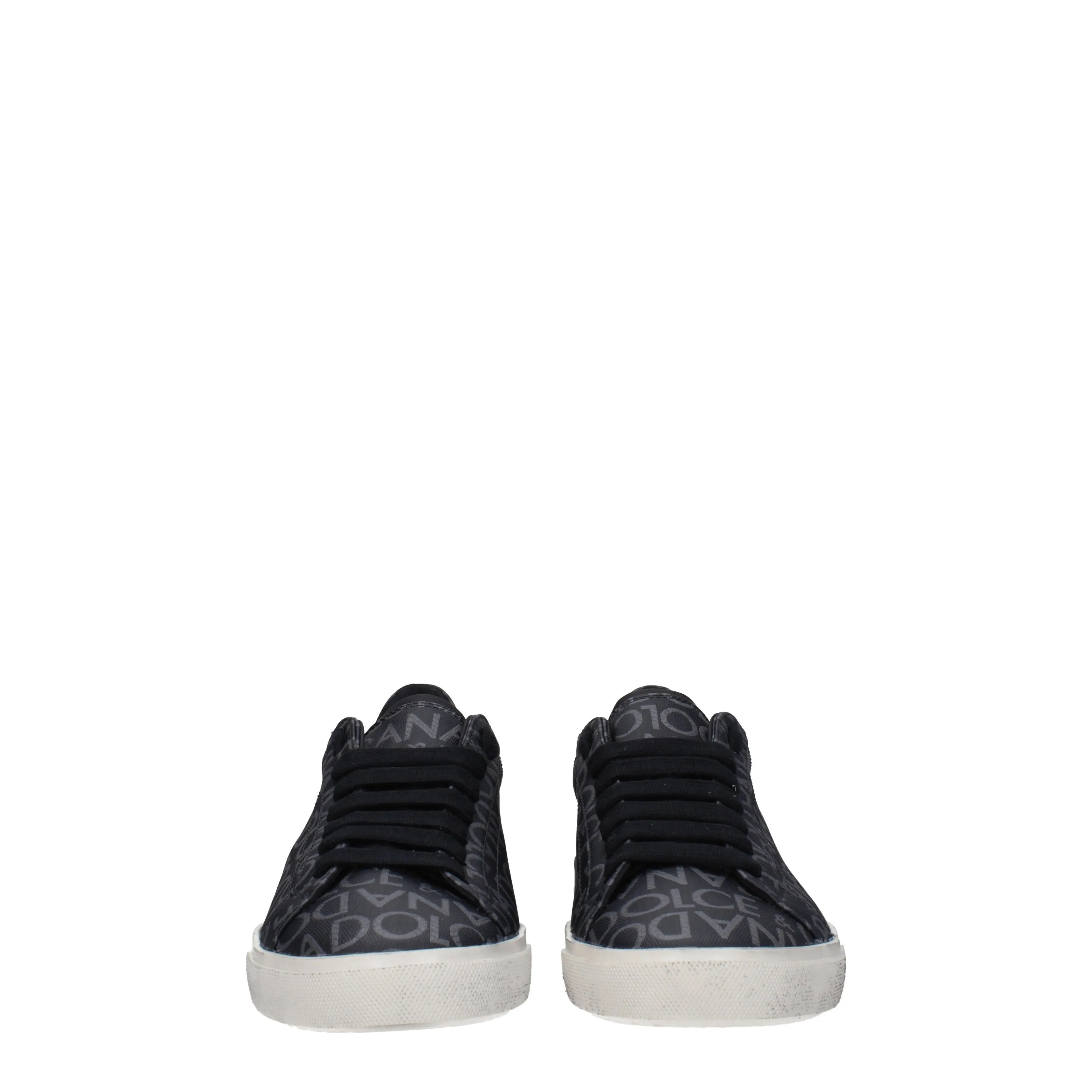 Dolce&Gabbana Sneakers Uomo Tessuto Nero/Grigio