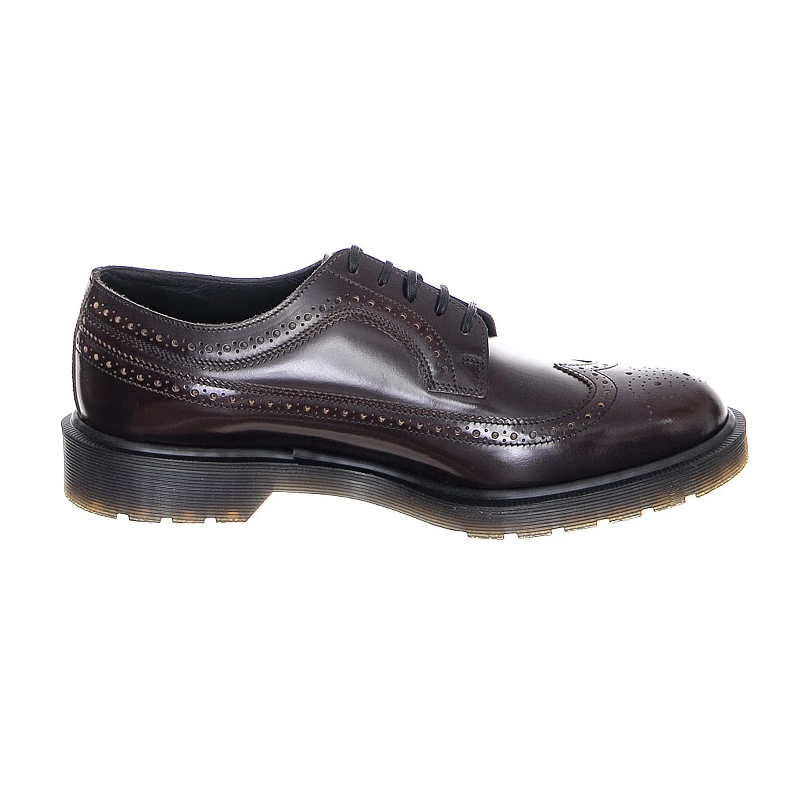 DR.MARTENS 3989 Boanil Brush Shoes - Merlot - Scarpe Profilo Basso Uomo Bordeaux - Made in England    
