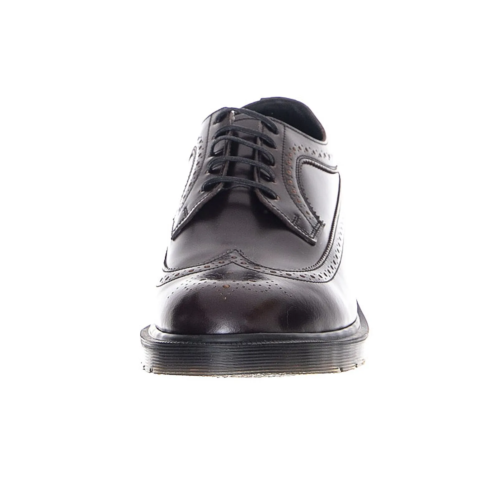 DR.MARTENS 3989 Boanil Brush Shoes - Merlot - Scarpe Profilo Basso Uomo Bordeaux - Made in England    