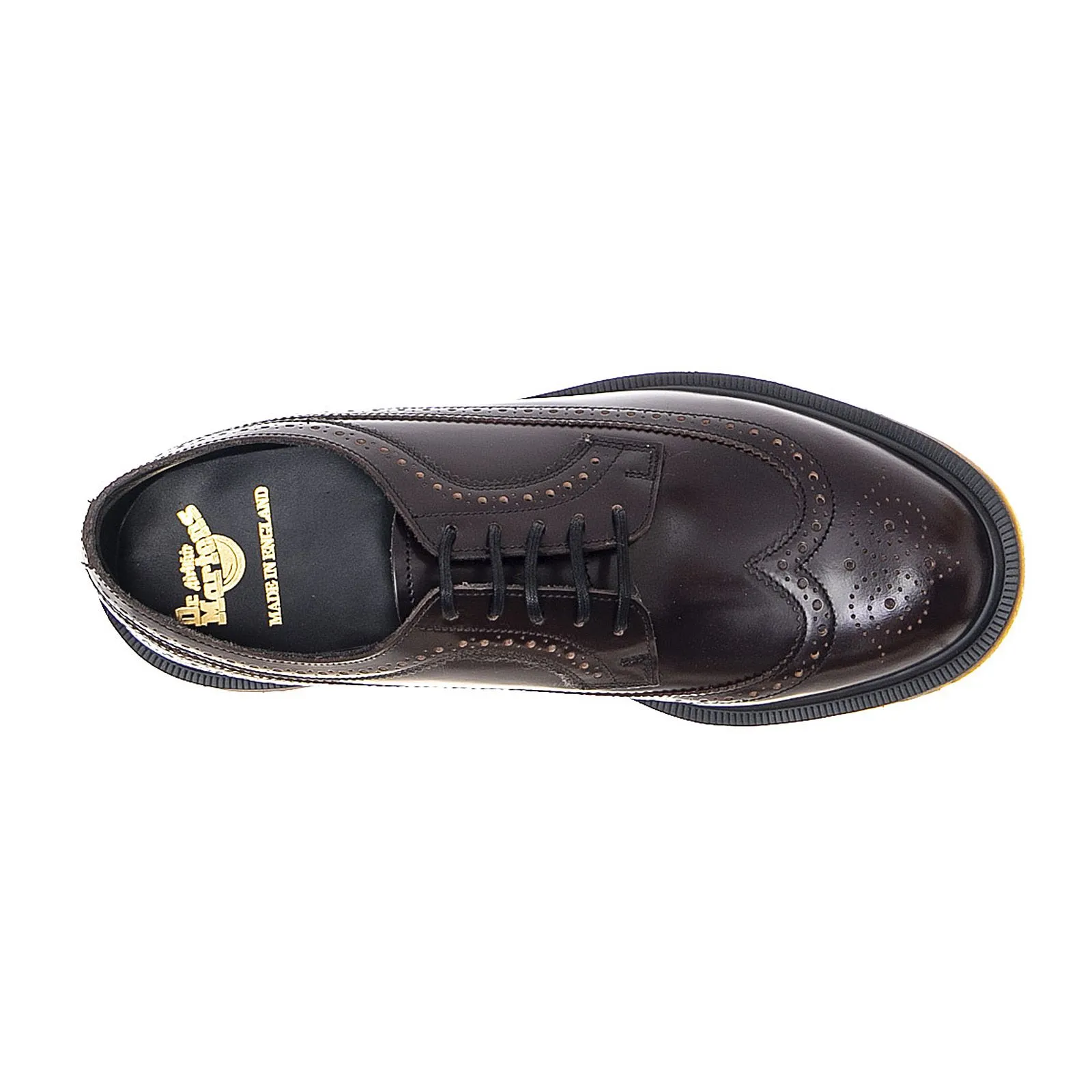 DR.MARTENS 3989 Boanil Brush Shoes - Merlot - Scarpe Profilo Basso Uomo Bordeaux - Made in England    