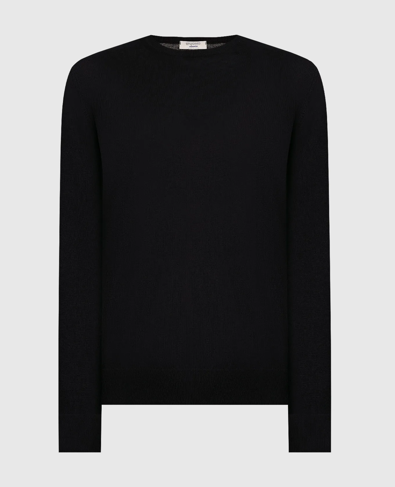 D'Uomo Milano Maglia in lana merino nera 92392