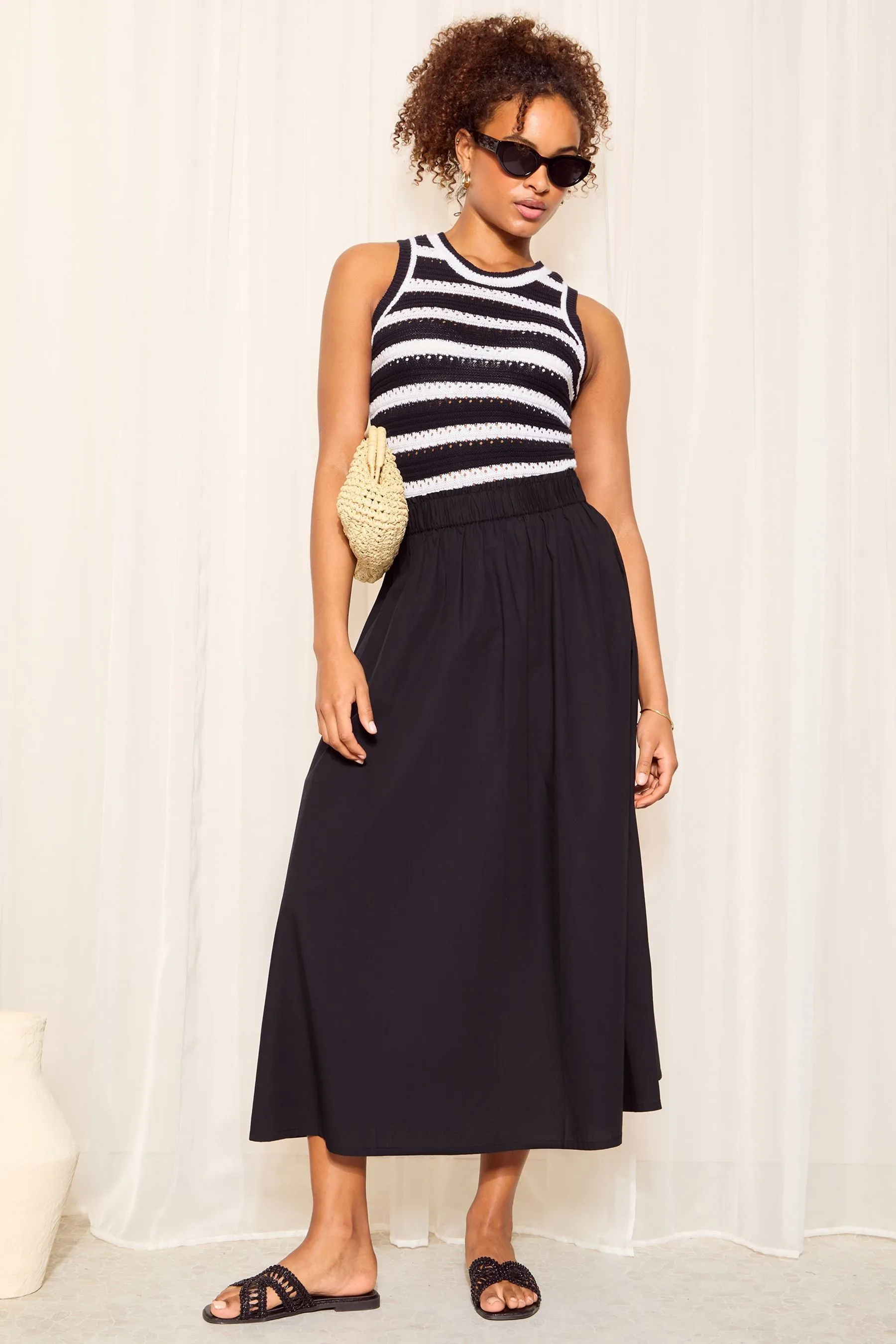 Friends Like These - Maxi gonna boho a balze in cotone