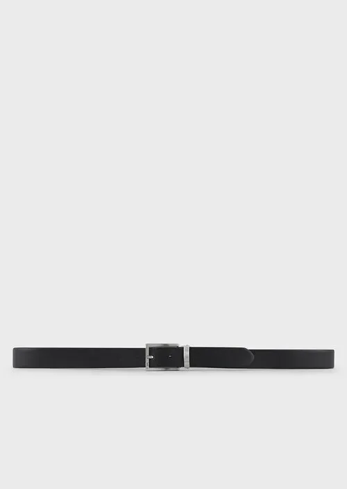 Gift Box Reversible Leather Belt Emporio Armani / Black