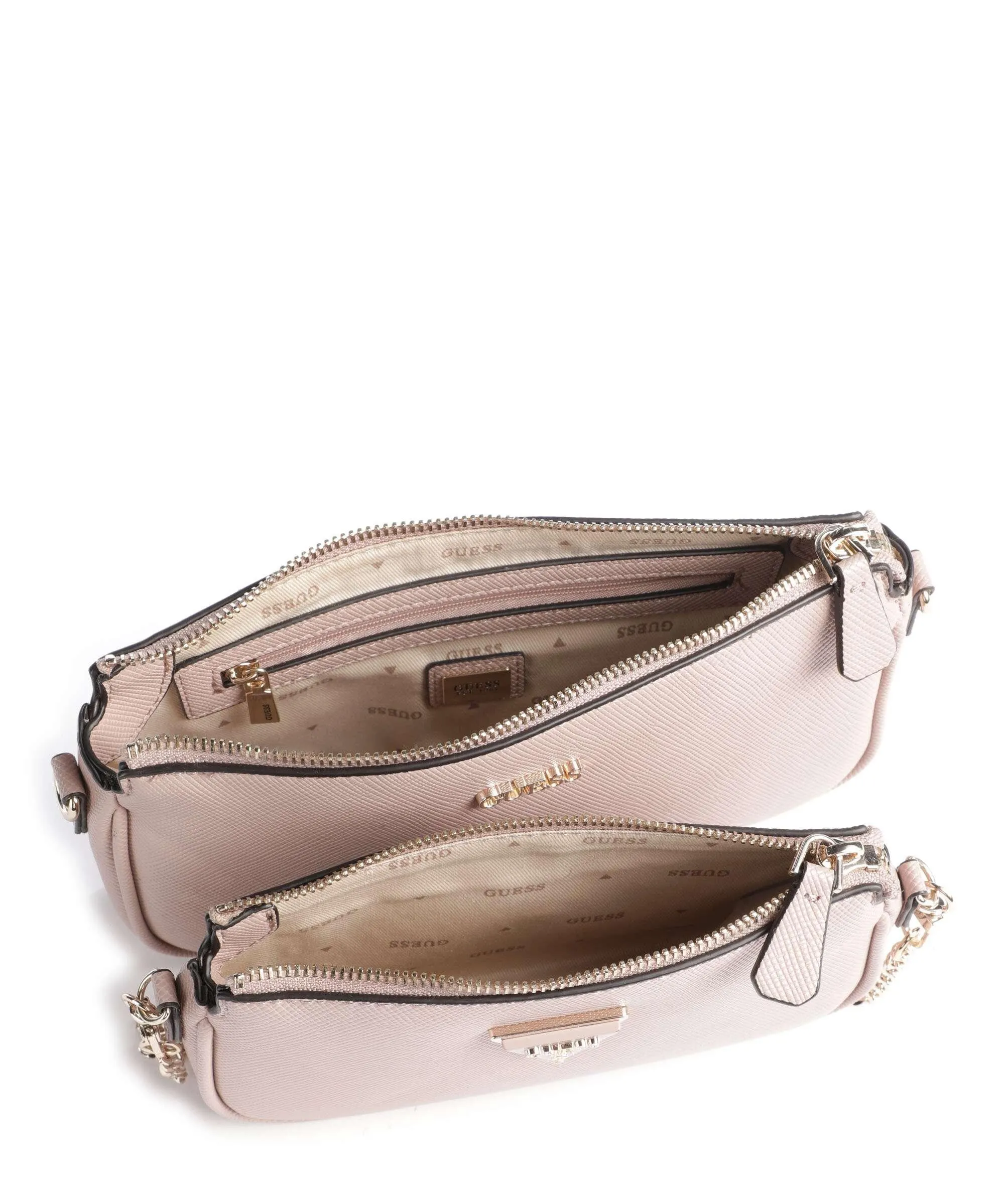  Guess Noelle Borsa a spalla pelle sintetica rosa antico  
