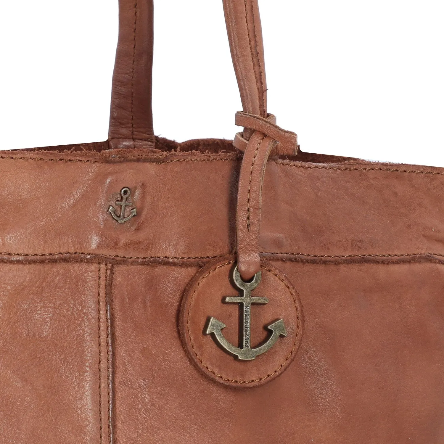 Harbour 2nd Anchor Love Elbe II Borsa shopper Pelle 48 cm