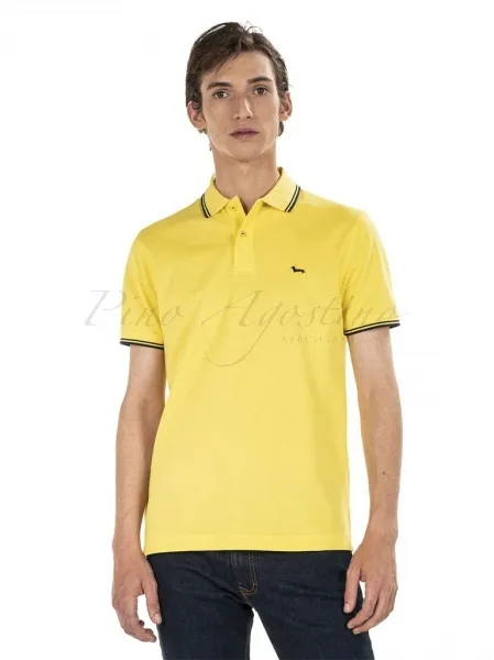 HARMONT BLAINE Polo manica corta basic Narrow Fit