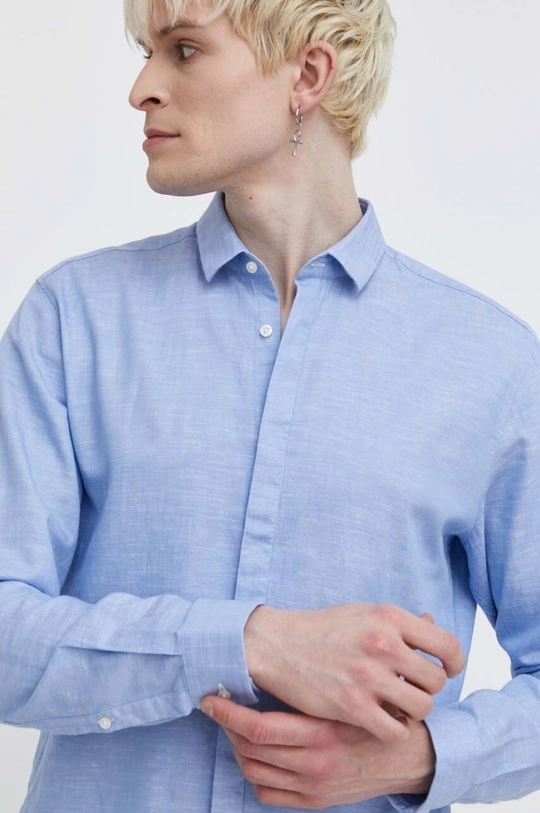 HUGO camicia in lino misto