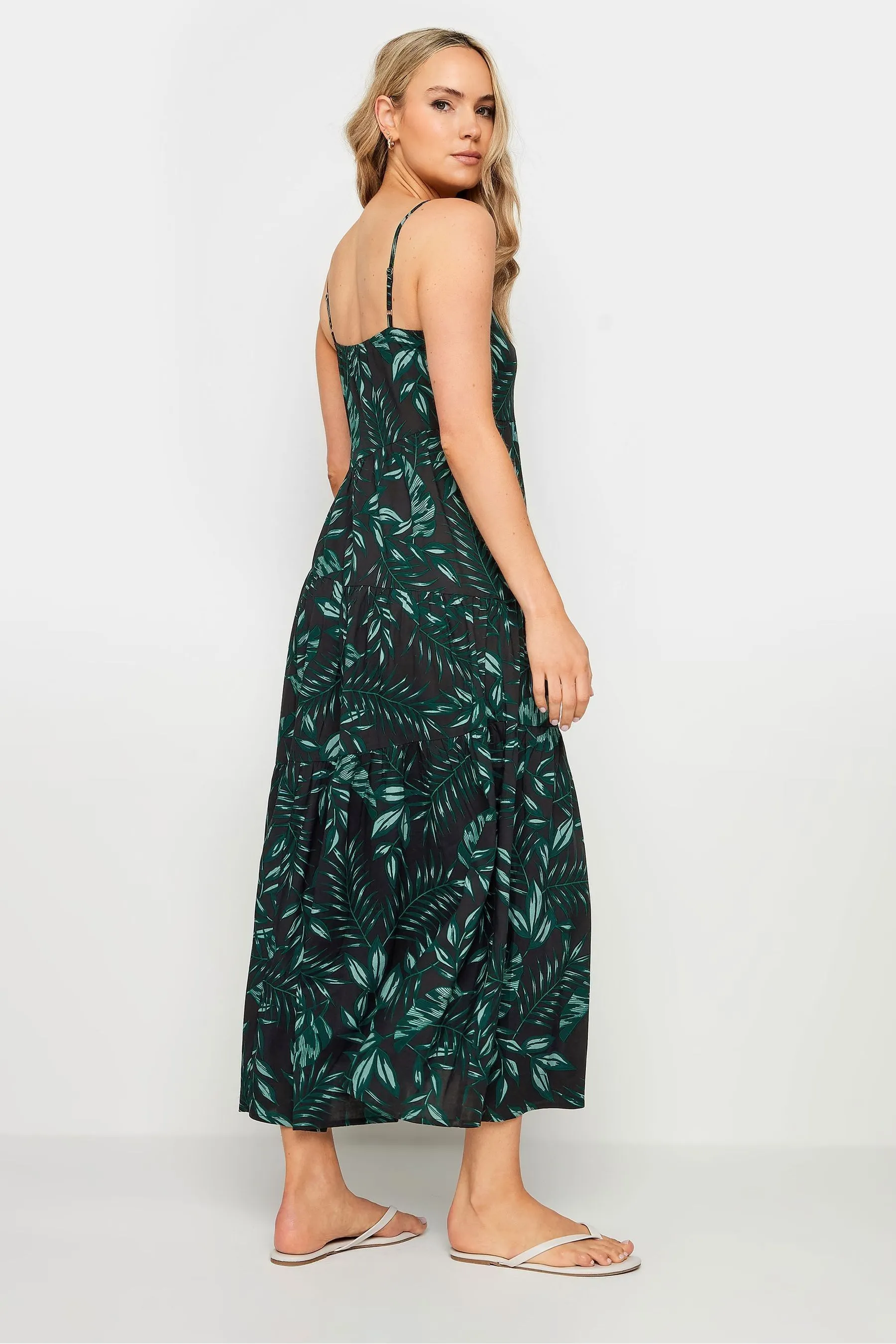 Long Tall Sally - Abito al polpaccio con Stampa tropicale e spalline
