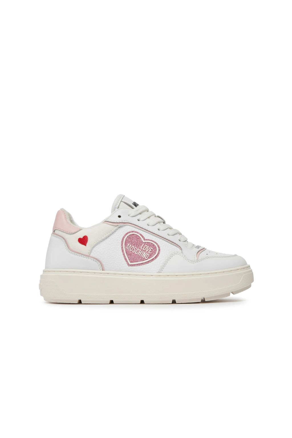 LOVE MOSCHINO SNEAKERS DONNA BIANCA/ROSA 15204