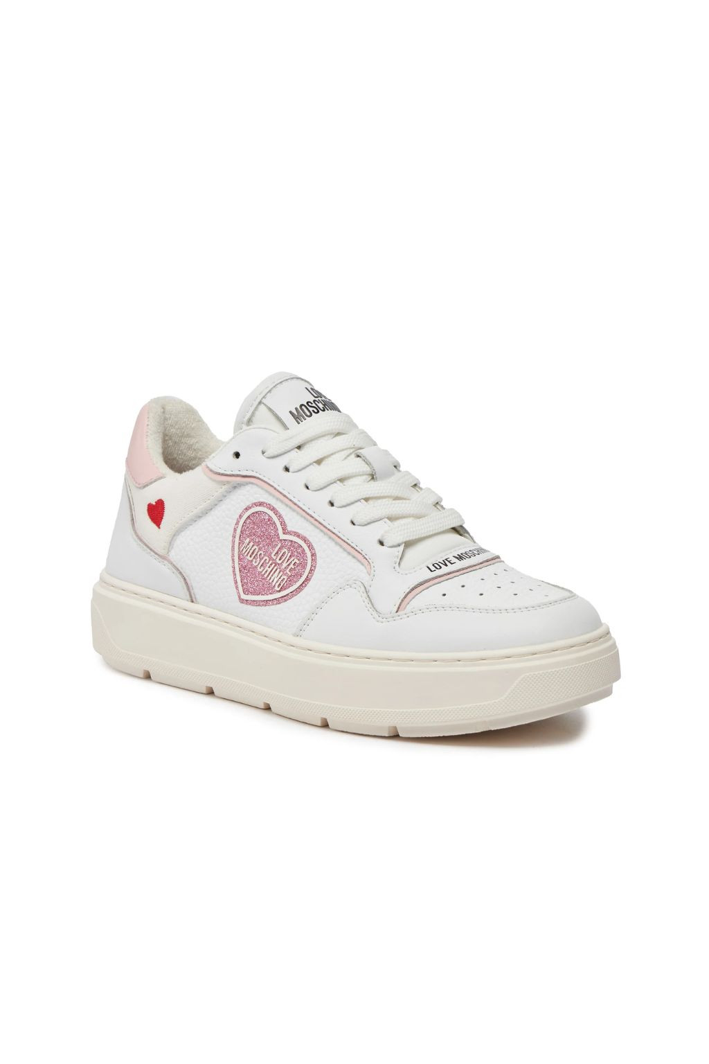 LOVE MOSCHINO SNEAKERS DONNA BIANCA/ROSA 15204