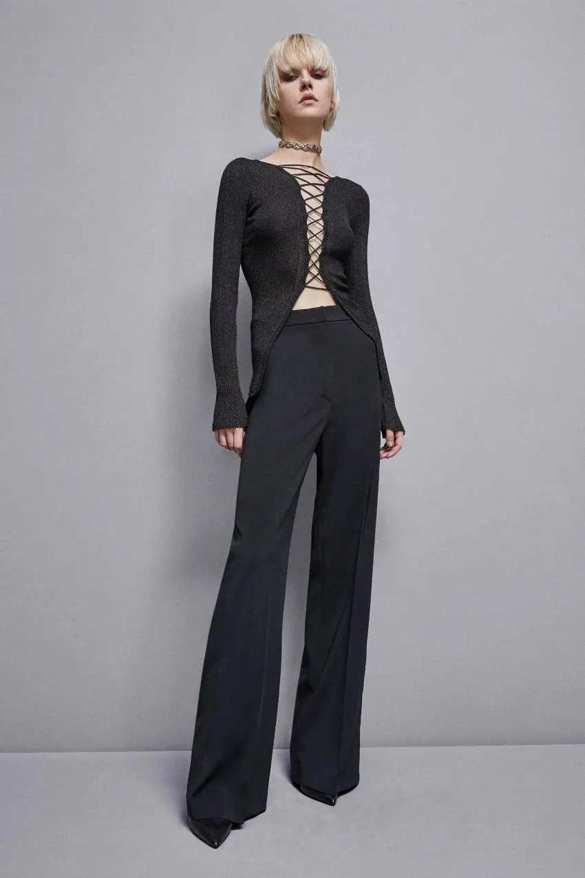 Pantaloni palazzo in crepe Essential