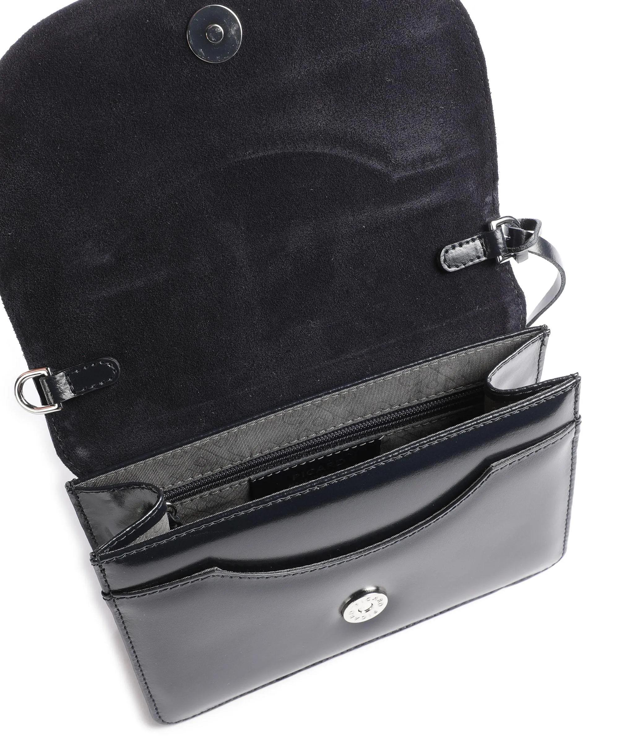  Picard Berlin Borsa a tracolla pelle di vacchetta finemente grana blu scuro  