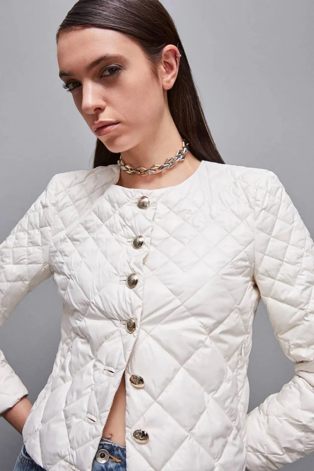 Piumino in Nylon Lucido