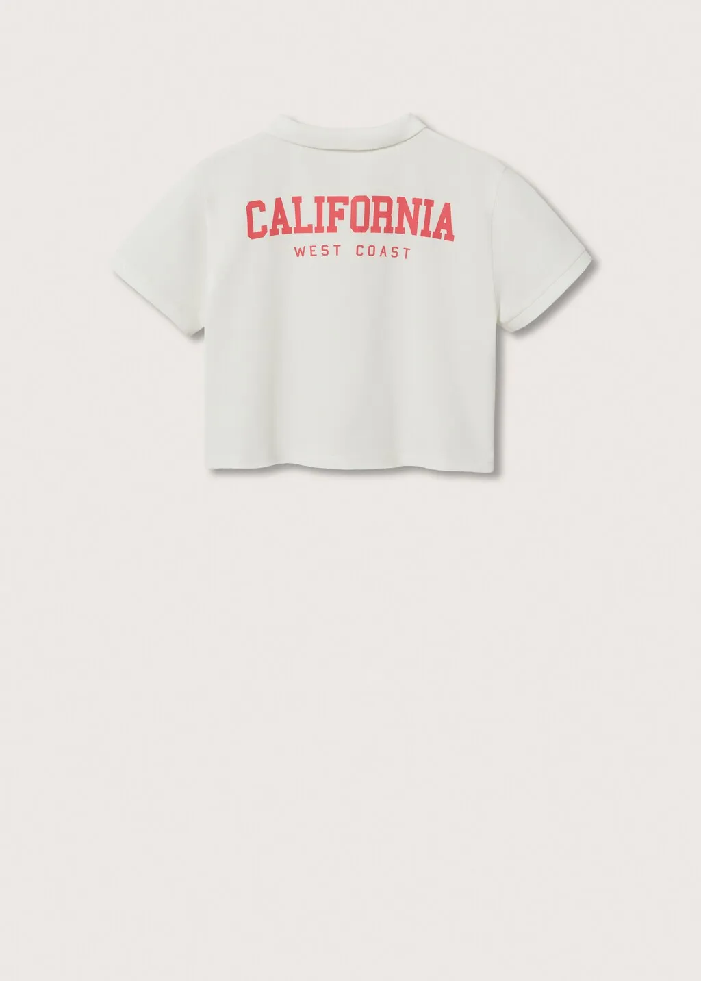 Polo crop cotone