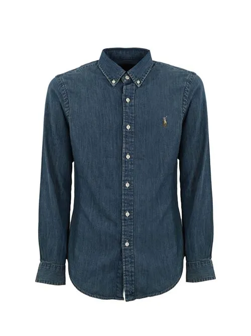 POLO RALPH LAUREN     Camicia denim Polo Ralph Lauren blu