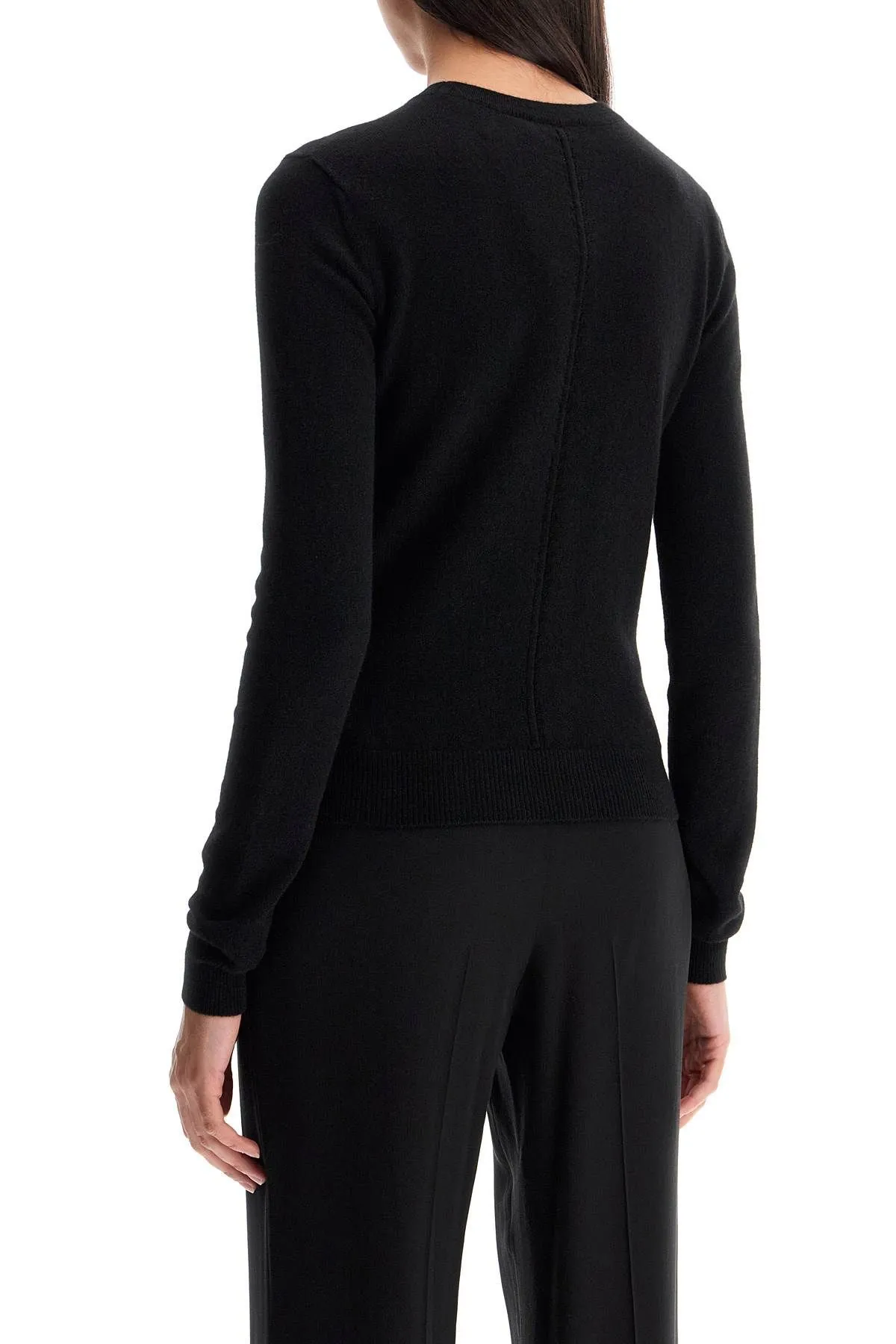 Pullover girocollo in cashmere
