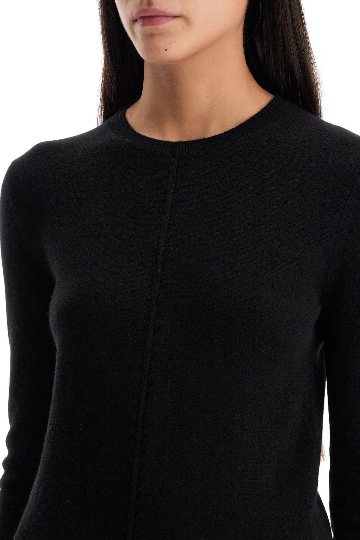 Pullover girocollo in cashmere