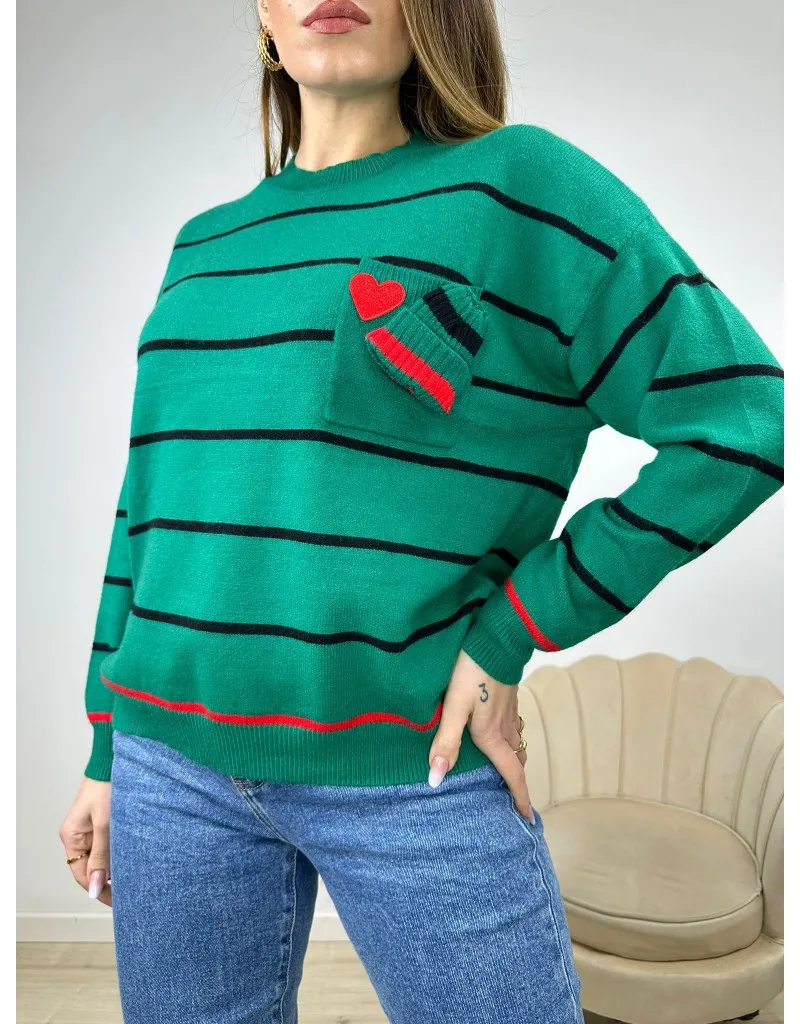 PULLOVER HAT VERDE