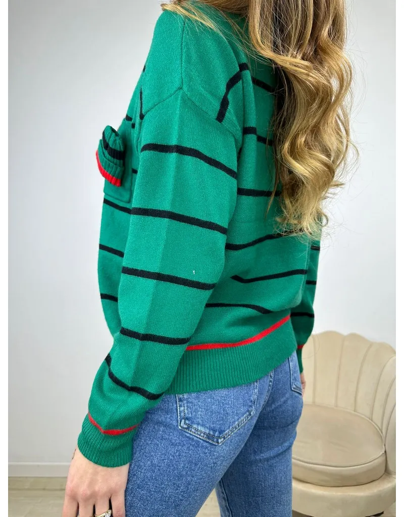 PULLOVER HAT VERDE
