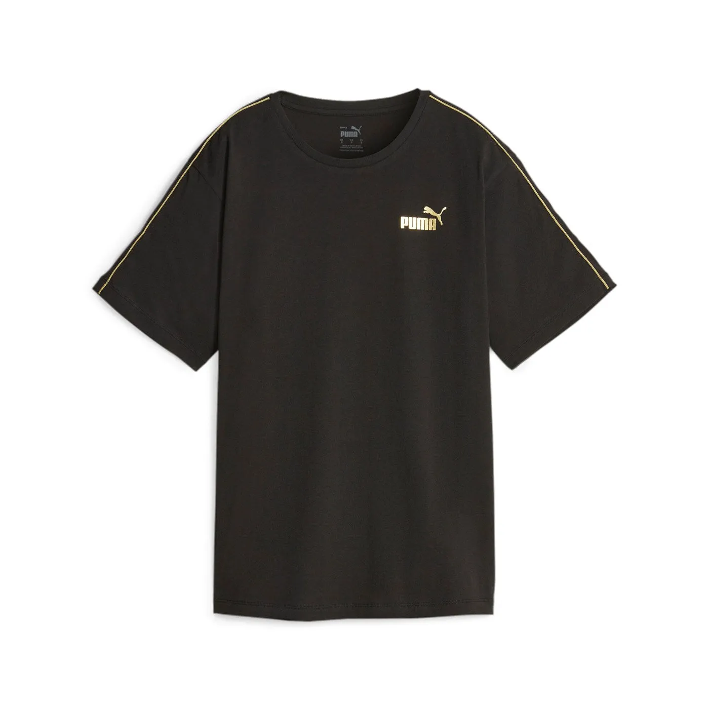Puma maglietta manica corta da donna Ess+ Minimal Gold 680018 01 nero
