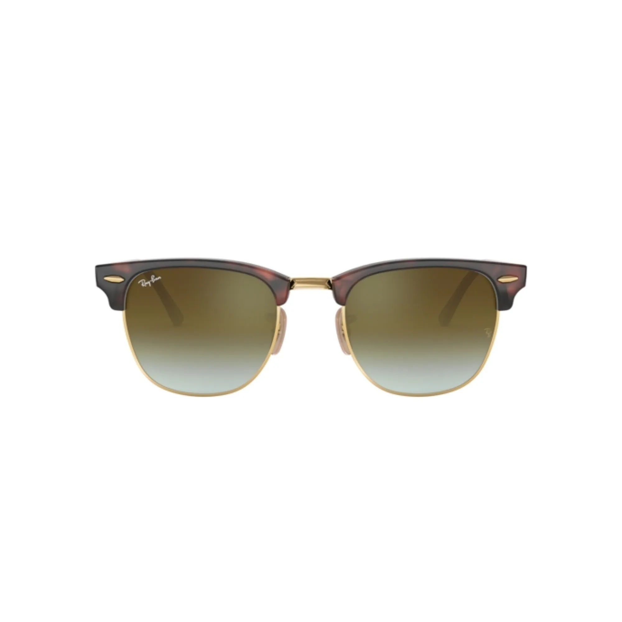   Ray-Ban RB 3016 Clubmaster 990/9J Rosso Lucido / Avana | Occhiale Da Sole Uomo 