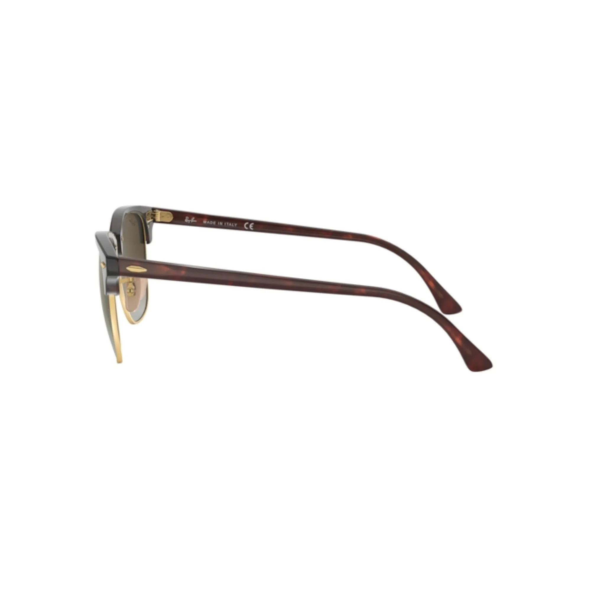   Ray-Ban RB 3016 Clubmaster 990/9J Rosso Lucido / Avana | Occhiale Da Sole Uomo 