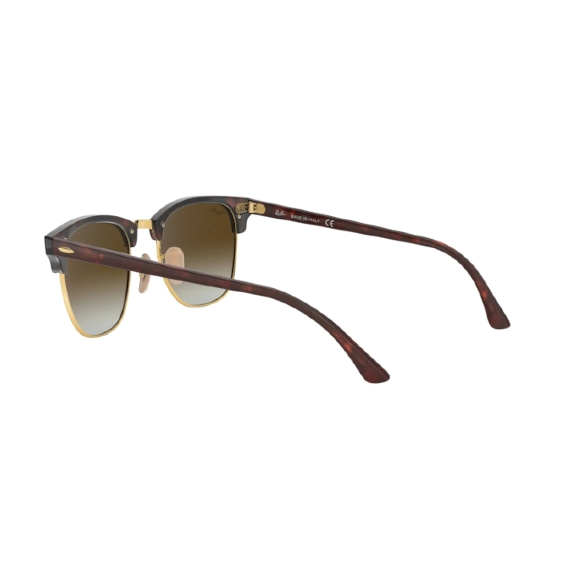   Ray-Ban RB 3016 Clubmaster 990/9J Rosso Lucido / Avana | Occhiale Da Sole Uomo 