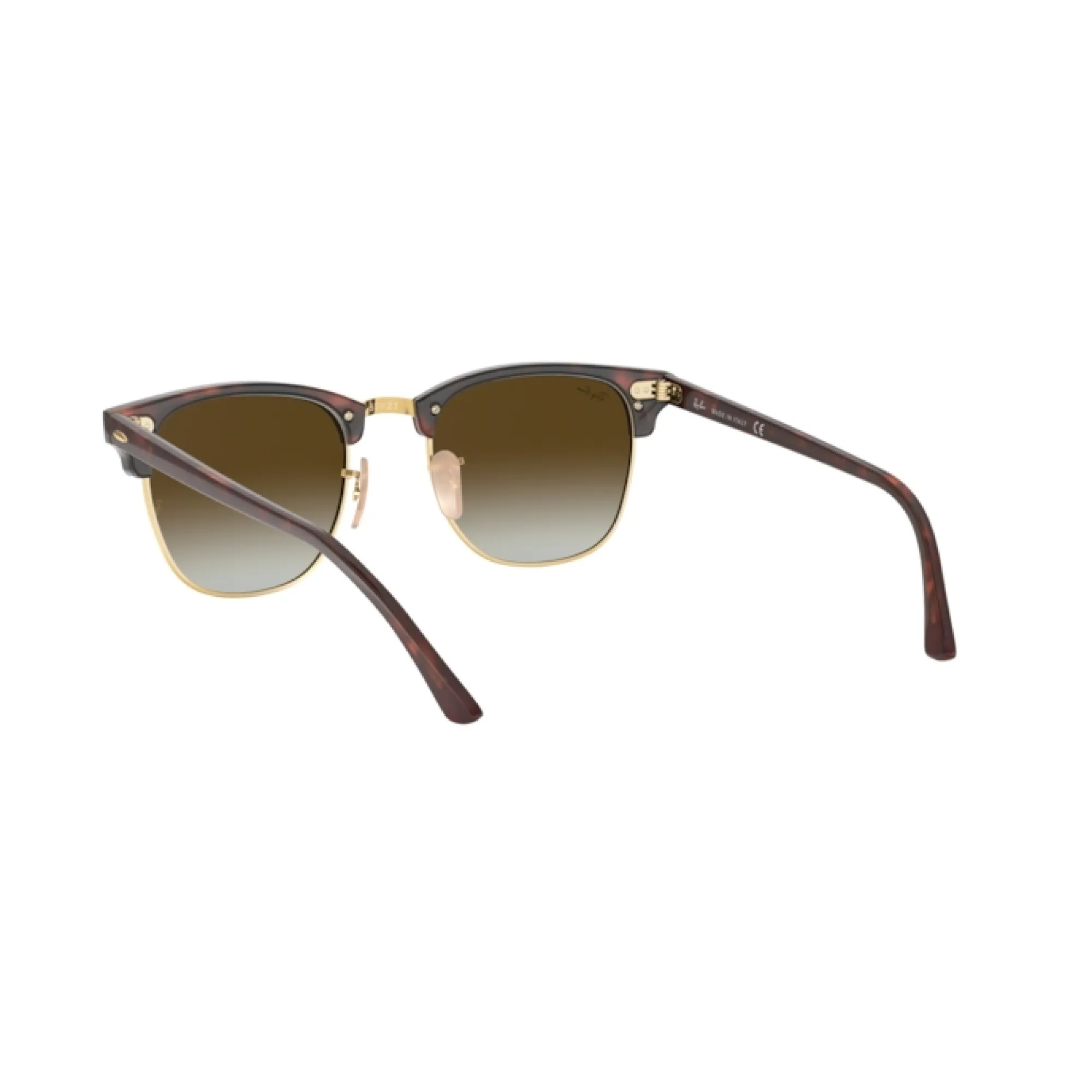   Ray-Ban RB 3016 Clubmaster 990/9J Rosso Lucido / Avana | Occhiale Da Sole Uomo 