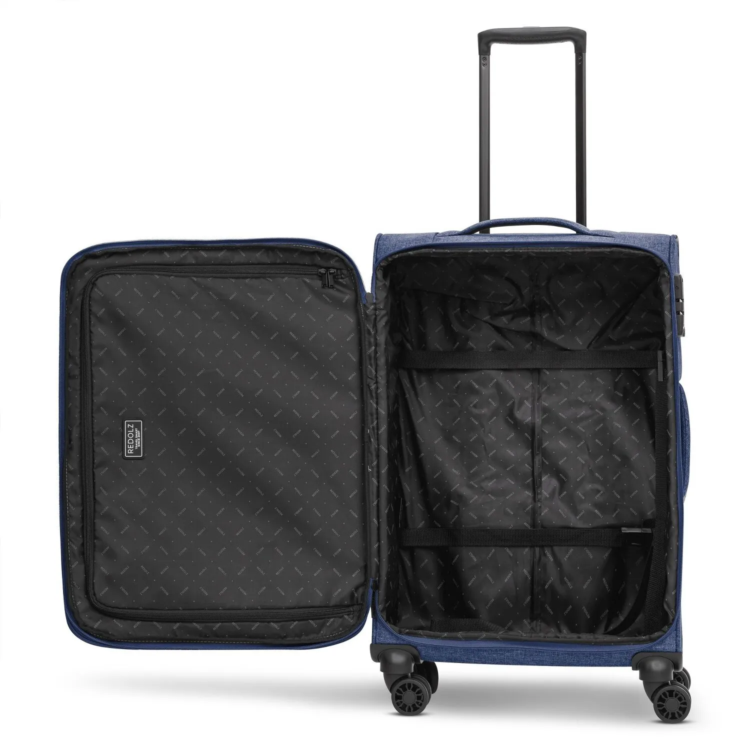 Redolz Essentials 12 THREE SET 4 ruote Set di valigie 3 pezzi con piega di espansione