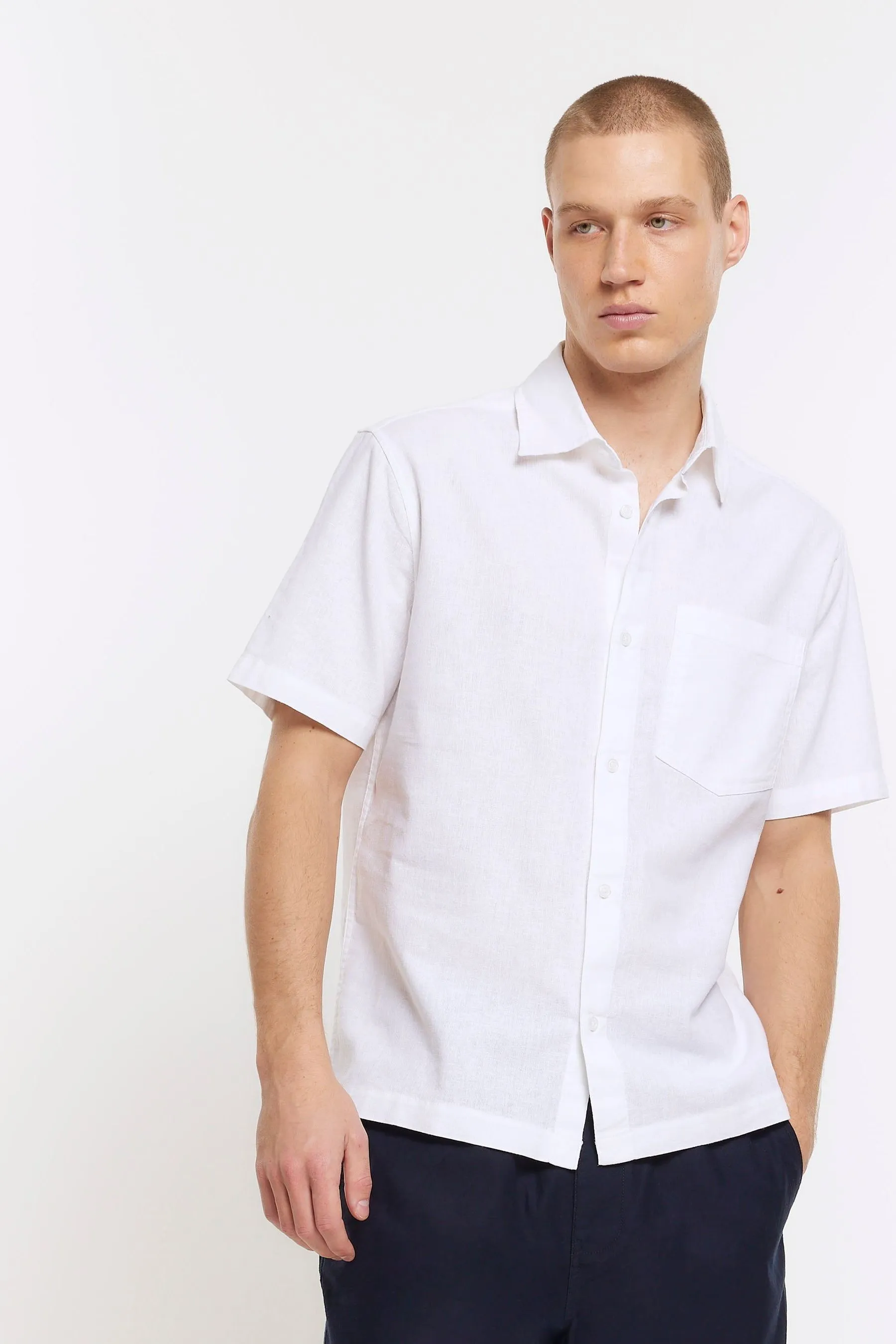 River Island - Camicia in lino