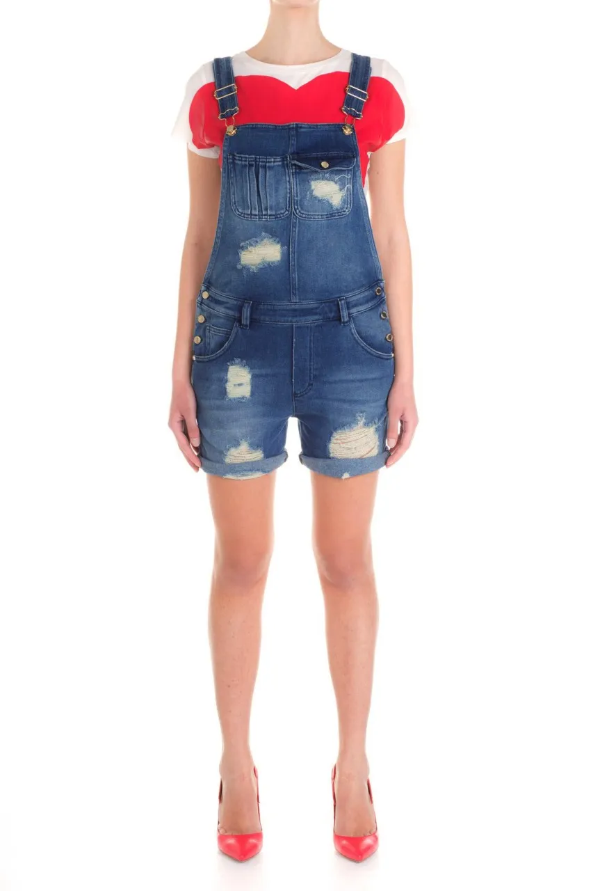 Salopette in denim Denim